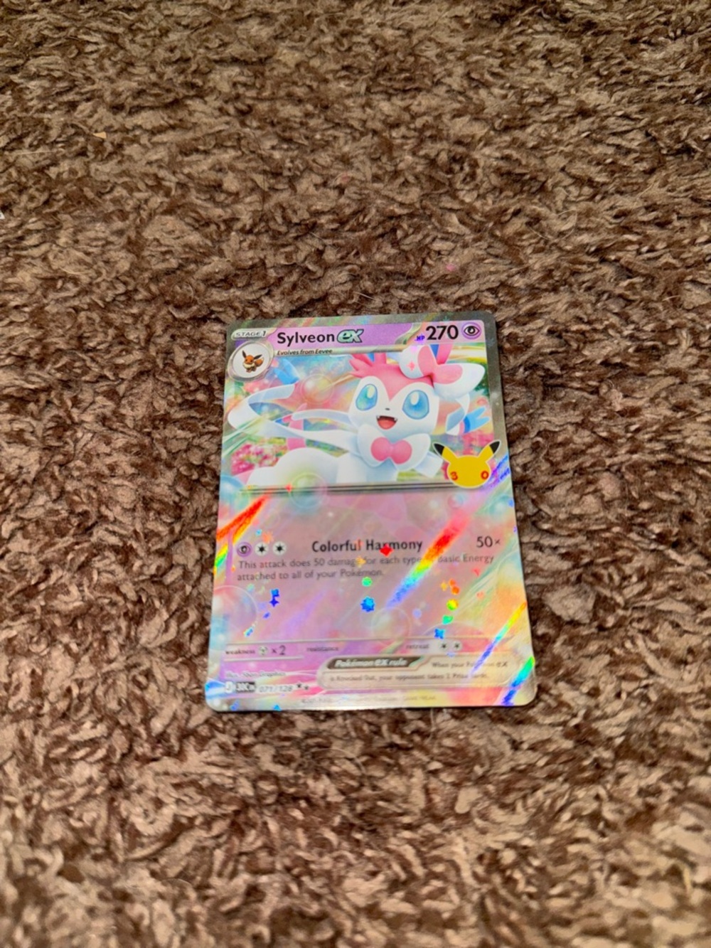 Sylveon EX 071/128 30th Celebration Pokemon